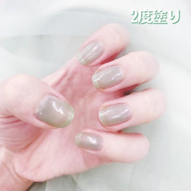 &nd by rom&nd アンドバイロムアンド　グラッシードロップネイルのクチコミ「透け感ちゅるんネイル✨💅

✔︎&nd by rom&nd
アンドバイロムアンド　　
グラッシ.....」（3枚目）