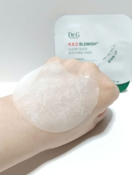 レッドブレミッシュクリアクイックスージングパック/Dr.G/拭き取り化粧水を使ったクチコミ(2枚目)