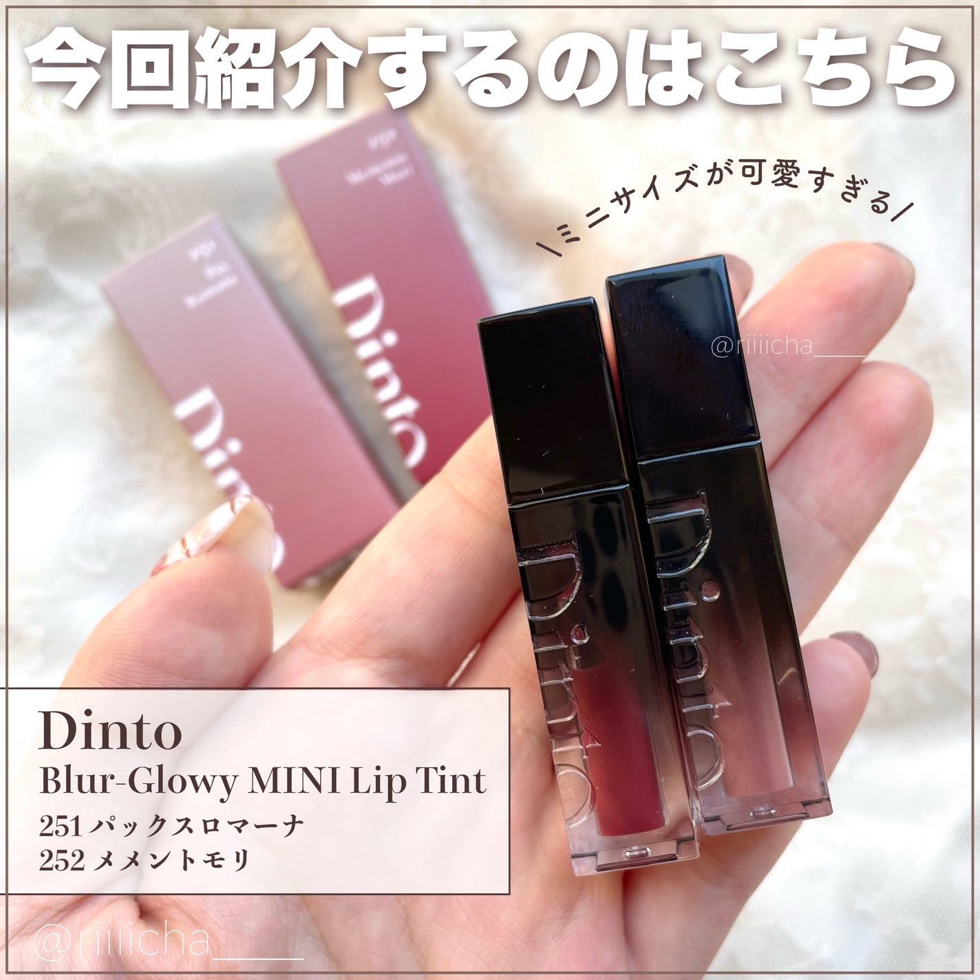 ブラーグロイリップティント/Dinto/リップティントを使ったクチコミ(2枚目)
