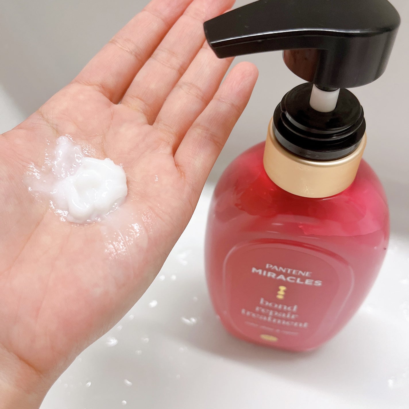 ボンド リペア (カラーシャイン & リペア) シャンプー & トリートメント/パンテーン/市販シャンプーを使ったクチコミ(7枚目)