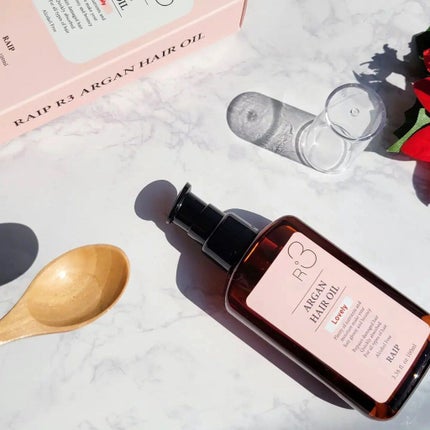 ライプ R3 アルガン ヘアオイル/RAIP/ヘアオイルを使ったクチコミ(4枚目)