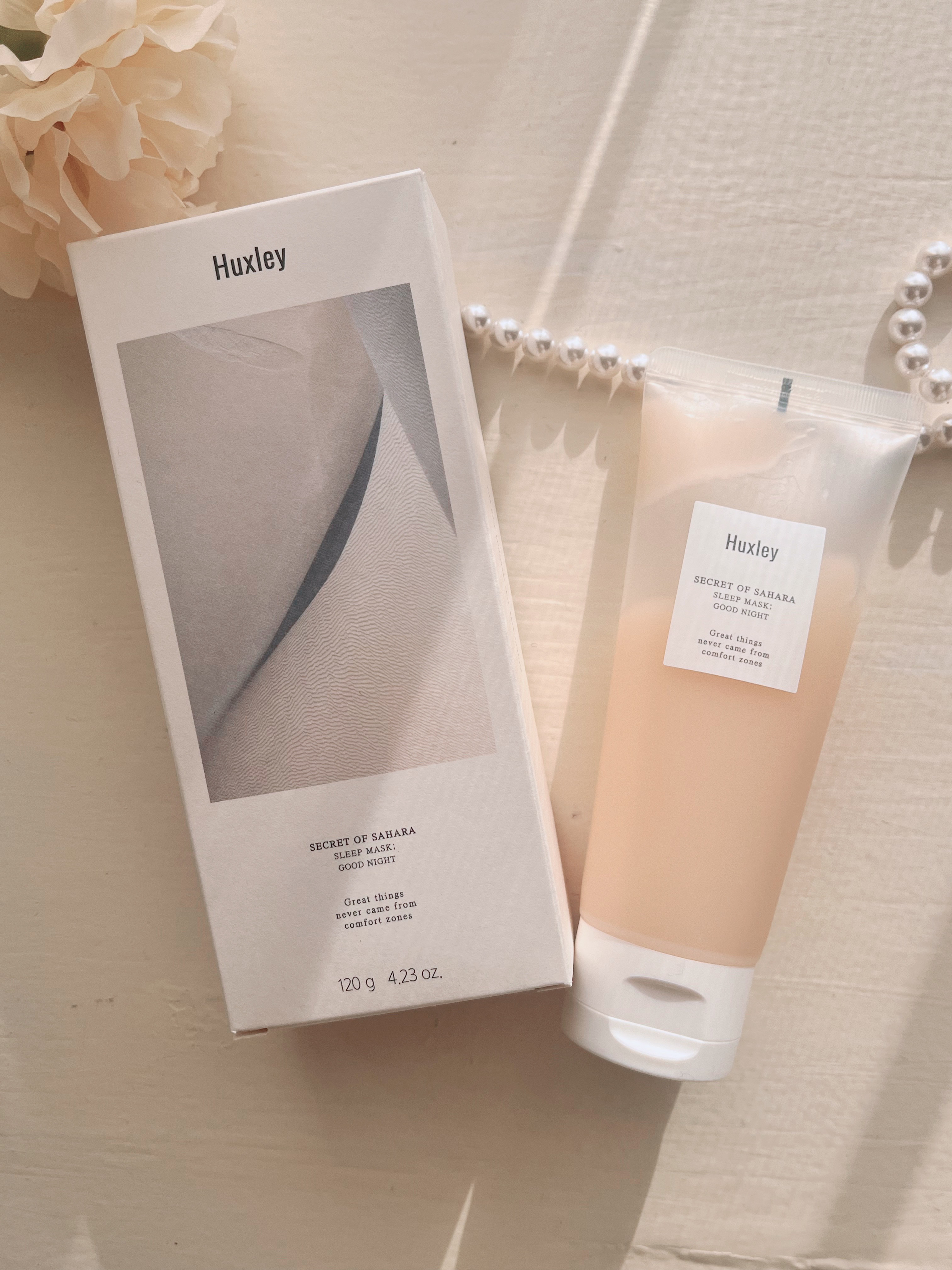 スリープマスク；グッドナイト/Huxley/洗い流すパック・マスクを使ったクチコミ（1枚目）