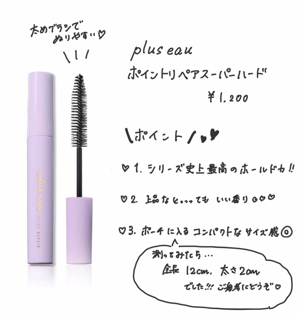 ポイントリペア スーパーハード/plus eau/ヘアジェルを使ったクチコミ(2枚目)