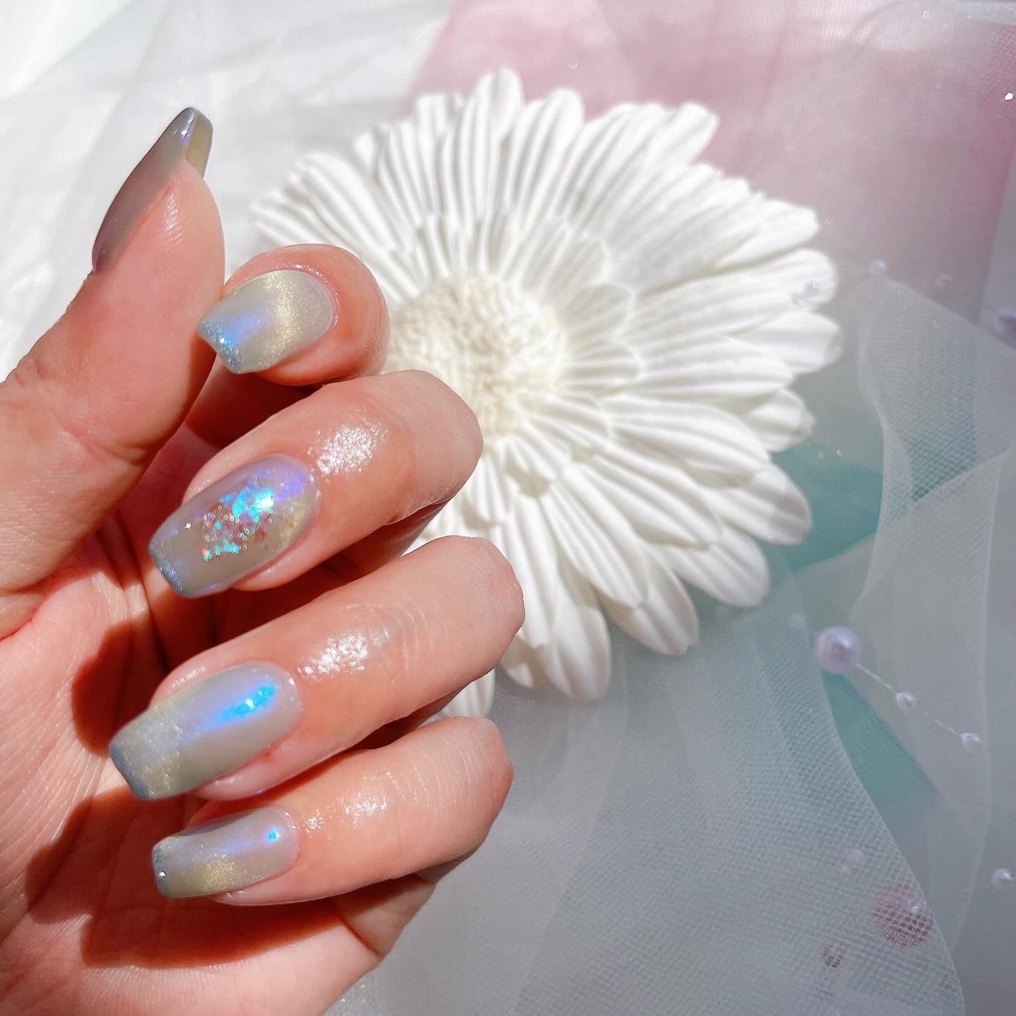 マグネットジェルユニコーンシリーズ/NAILTOWN/ジェルネイルを使ったクチコミ(3枚目)