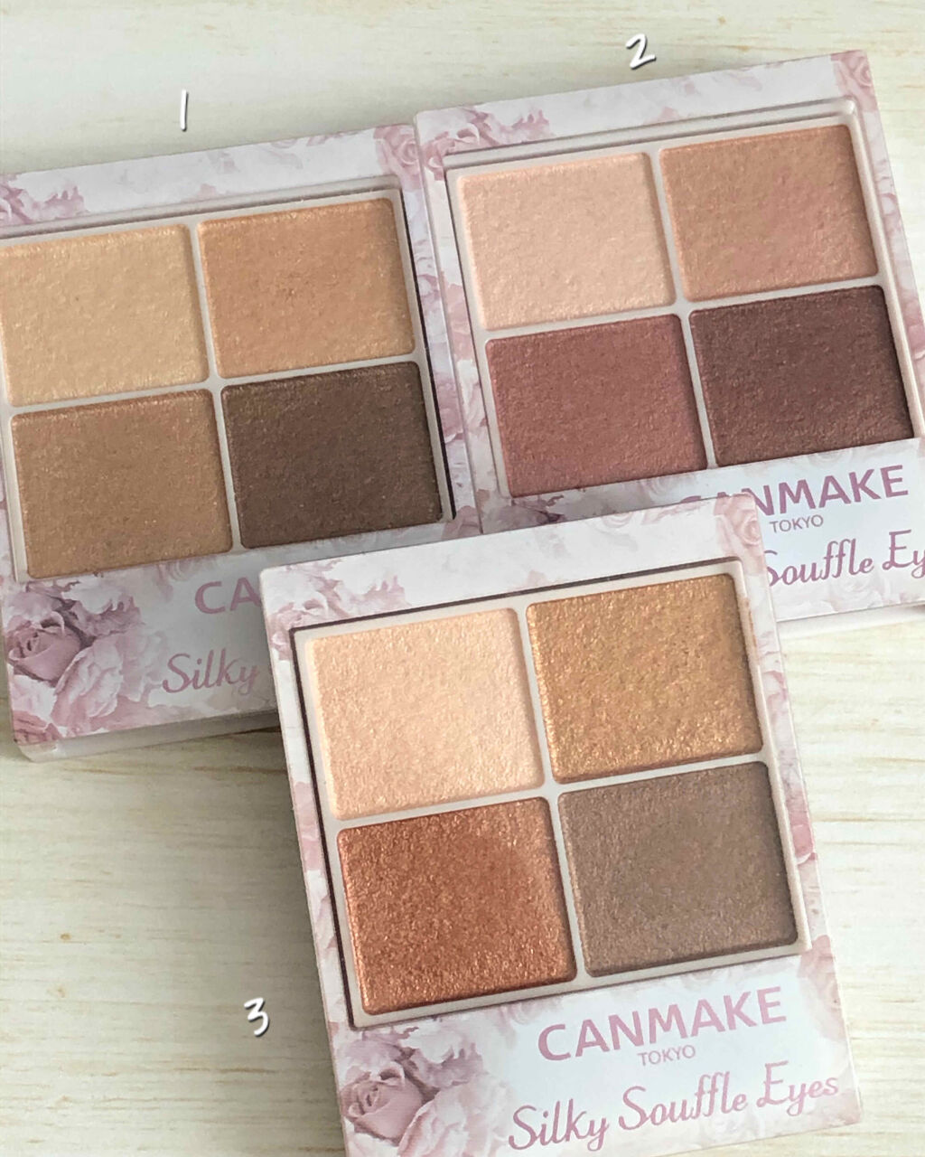 シルキースフレアイズ/キャンメイク/アイシャドウパレットを使ったクチコミ（3枚目）