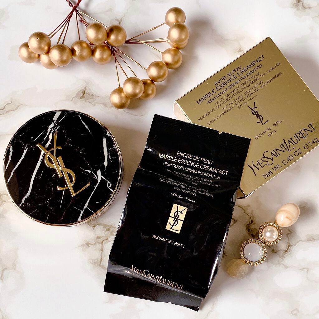 アンクル ド ポー マーブル エッセンス クリームパクト/YVES SAINT LAURENT BEAUTE/クッションファンデーションを使ったクチコミ(8枚目)