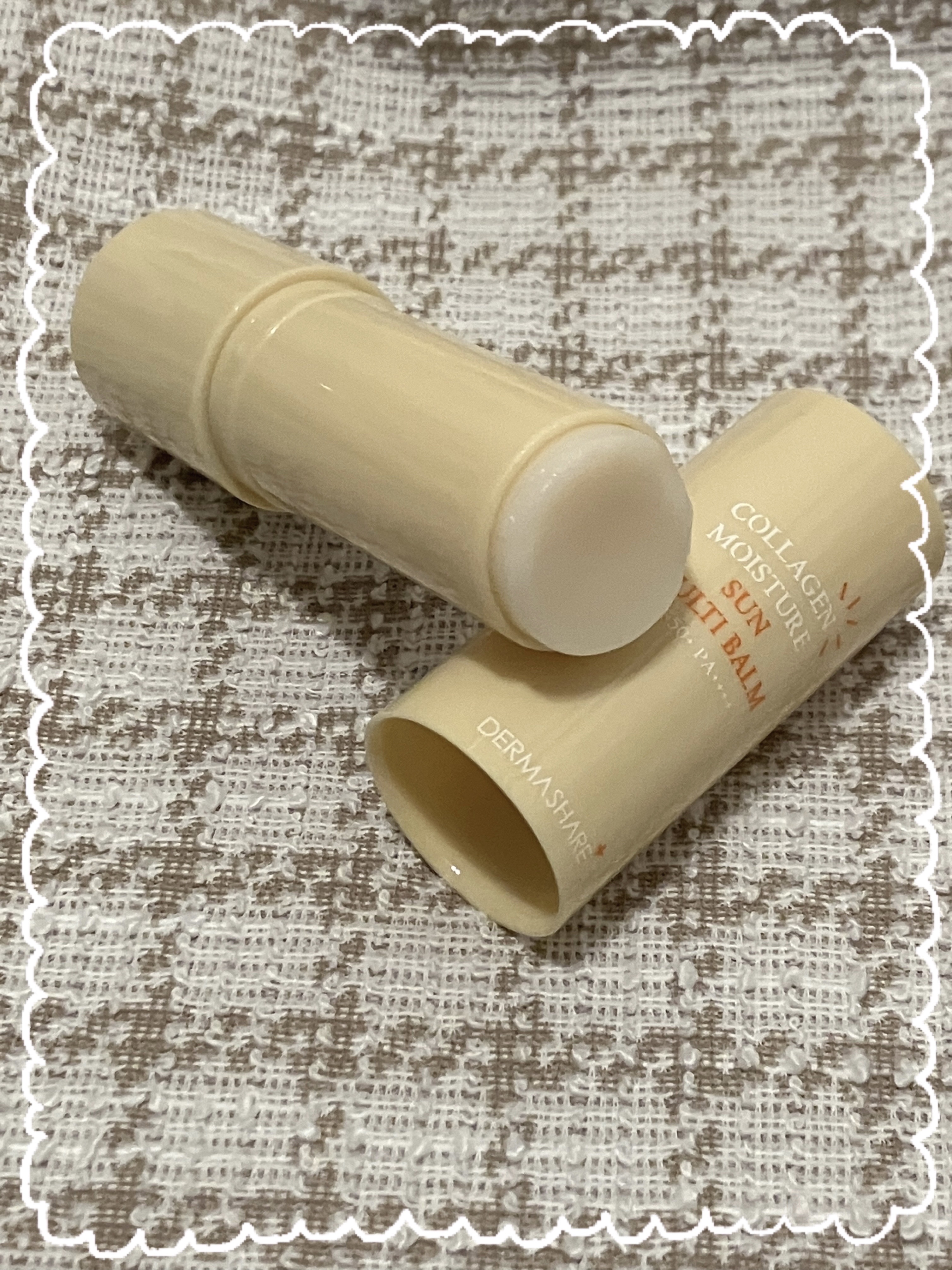 コラーゲンモイスチャーSUNマルチバーム/DERMASHARE/日焼け止めスティックを使ったクチコミ（3枚目）