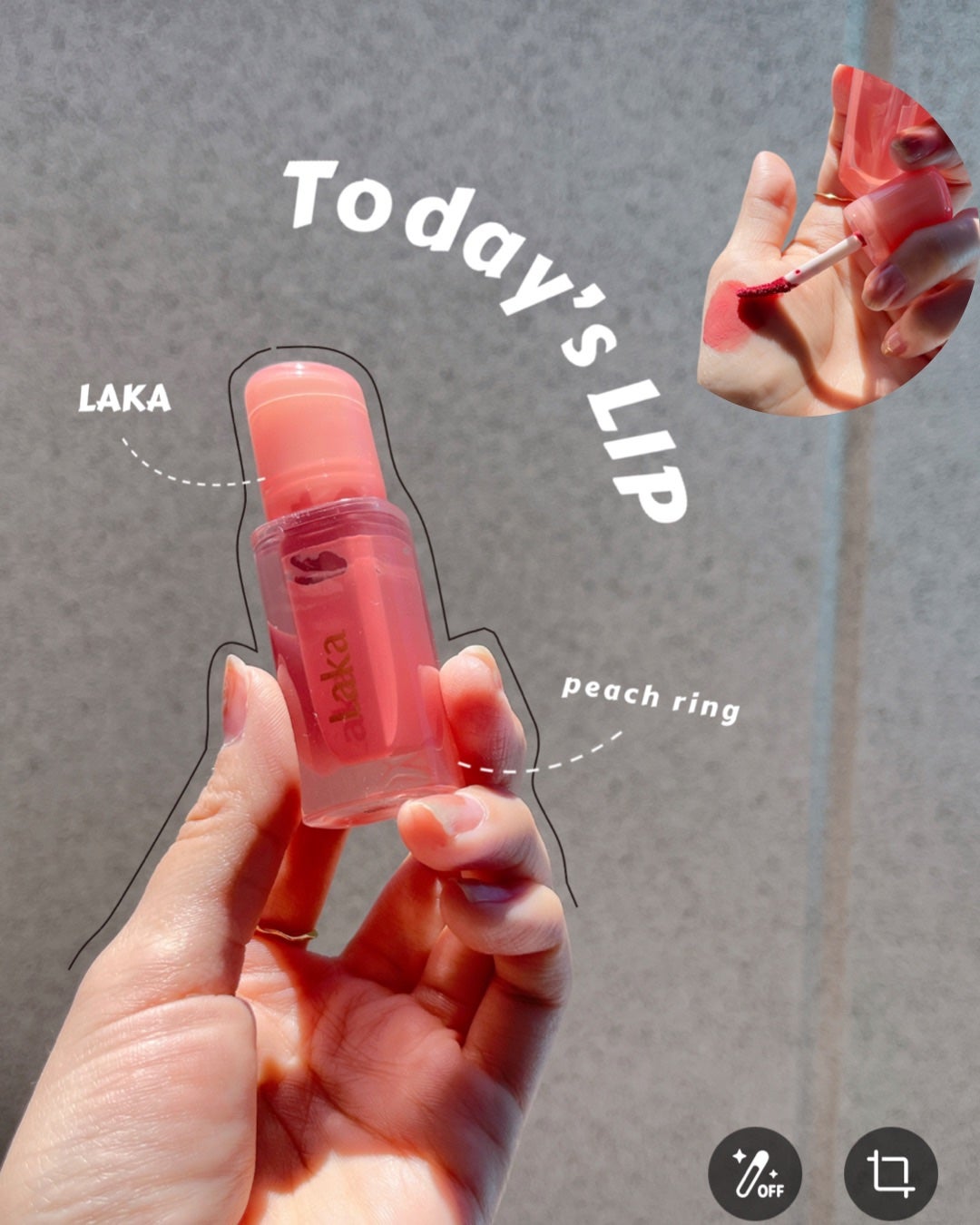 ジェリーイングヌードグロス/Laka/リップグロスを使ったクチコミ(1枚目)