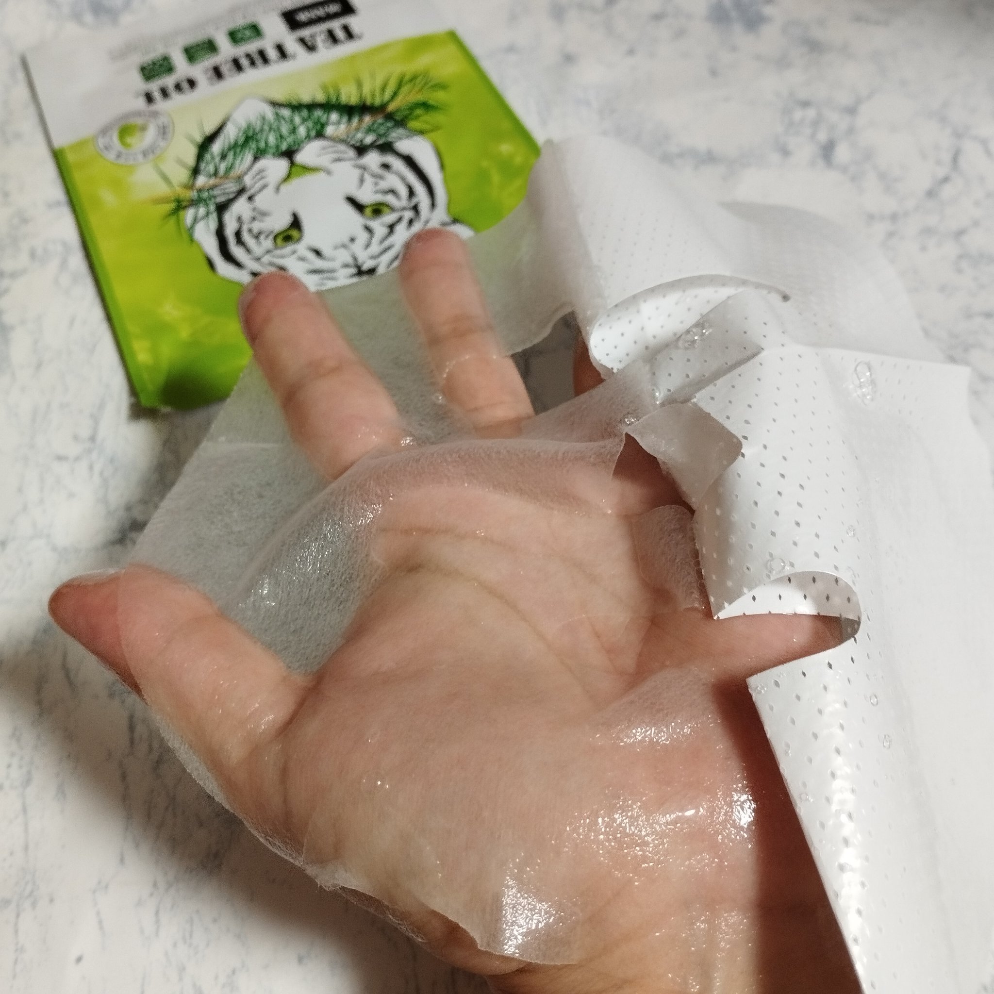 ティーツリーオイルパック/NOWATER/シートマスク・パックを使ったクチコミ（2枚目）