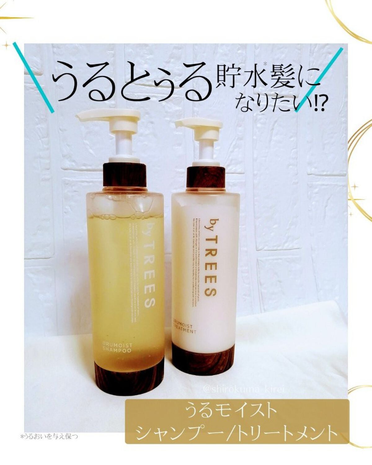 うるモイストシャンプー/トリートメント/byTREES/市販シャンプーを使ったクチコミ(1枚目)