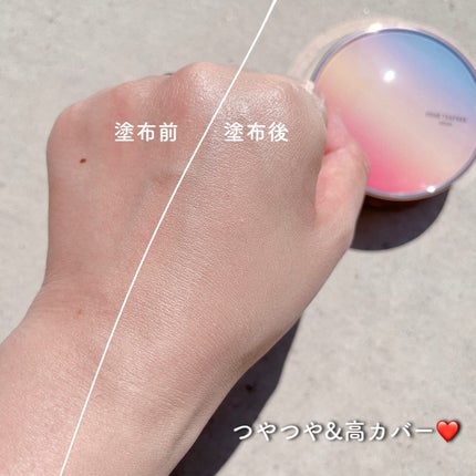 ピンクティーツリーカバーアップグロウクッション/APLIN/クッションファンデーションを使ったクチコミ(4枚目)