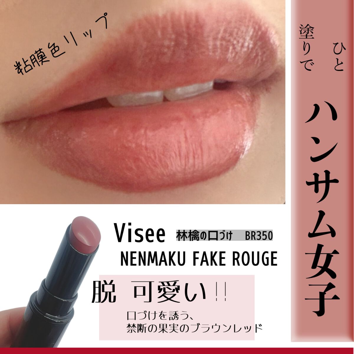 ネンマクフェイク ルージュ/Visée/口紅を使ったクチコミ（1枚目）