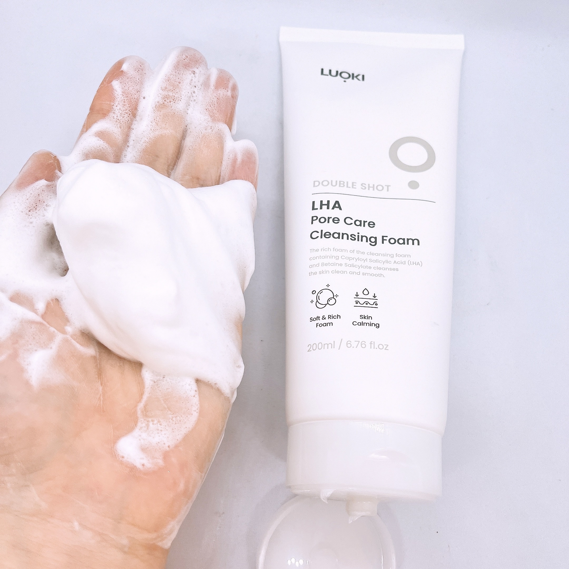 ダブルショットLHA毛穴ケアクレンジングフォーム /LUOKI/クレンジングクリームを使ったクチコミ（3枚目）