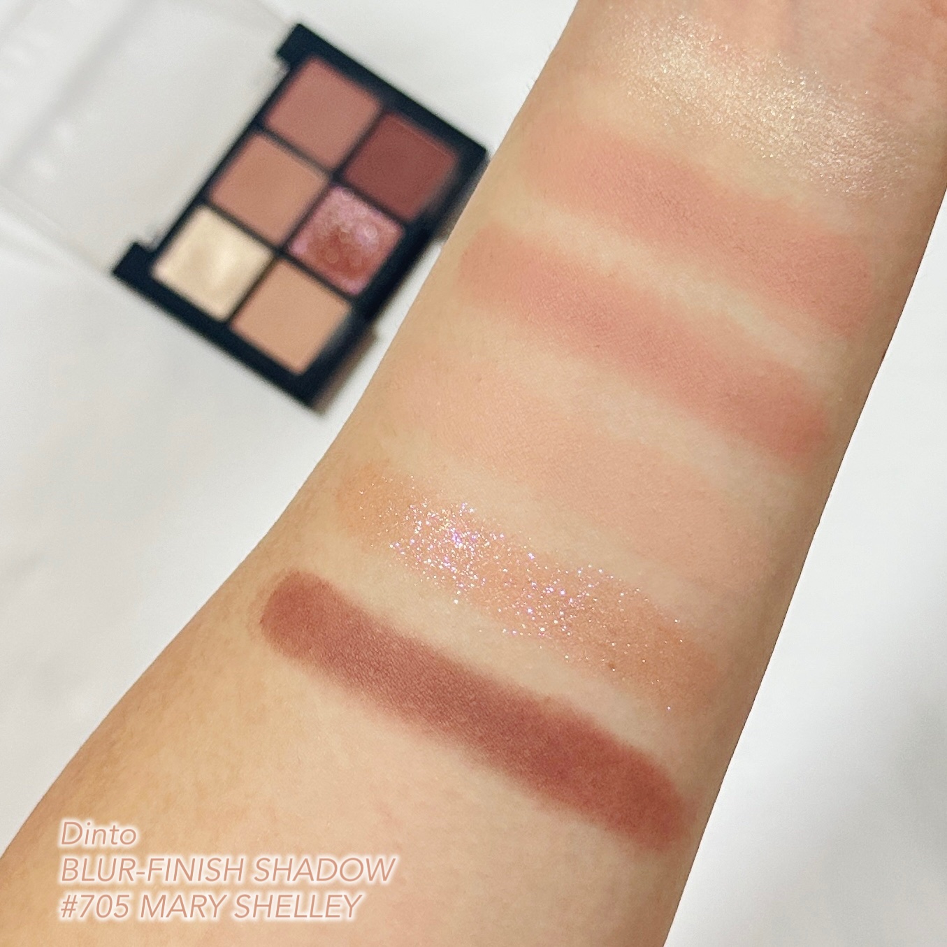 ブラーフィニシュシャドウパレット 705 メリー・シェリー/Dinto/アイシャドウパレットを使ったクチコミ（2枚目）