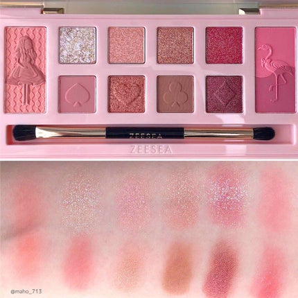 アリスドリームランドシリーズ 12色アイシャドウパレット(ZEESEA×大英博物館)/ZEESEA/アイシャドウパレットを使ったクチコミ(3枚目)