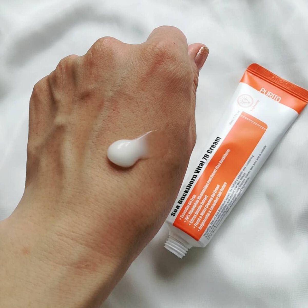 シーバックソーンバイタル70クリーム/PURITO/フェイスクリームを使ったクチコミ（3枚目）