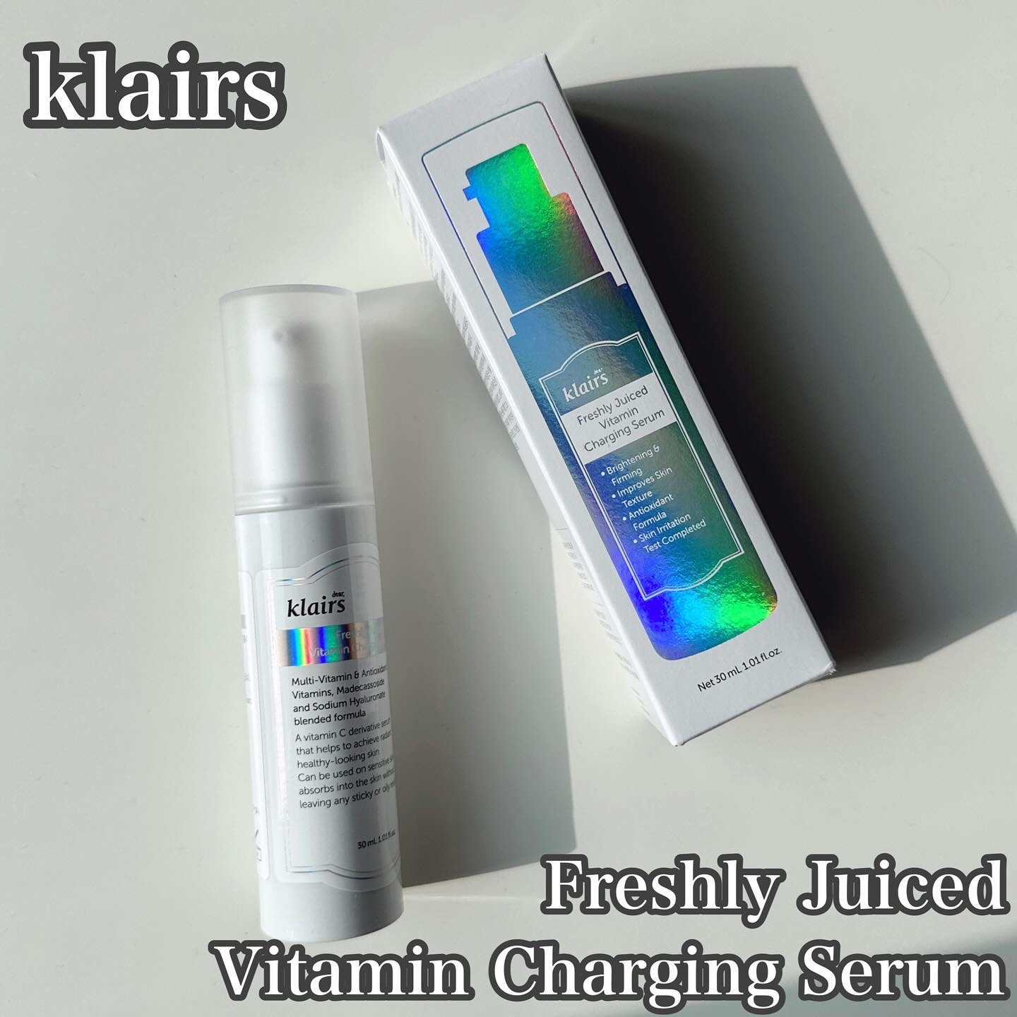 フレッシュリージュースドビタミンチャージングセラム(30ml)/Klairs/美容液を使ったクチコミ（1枚目）