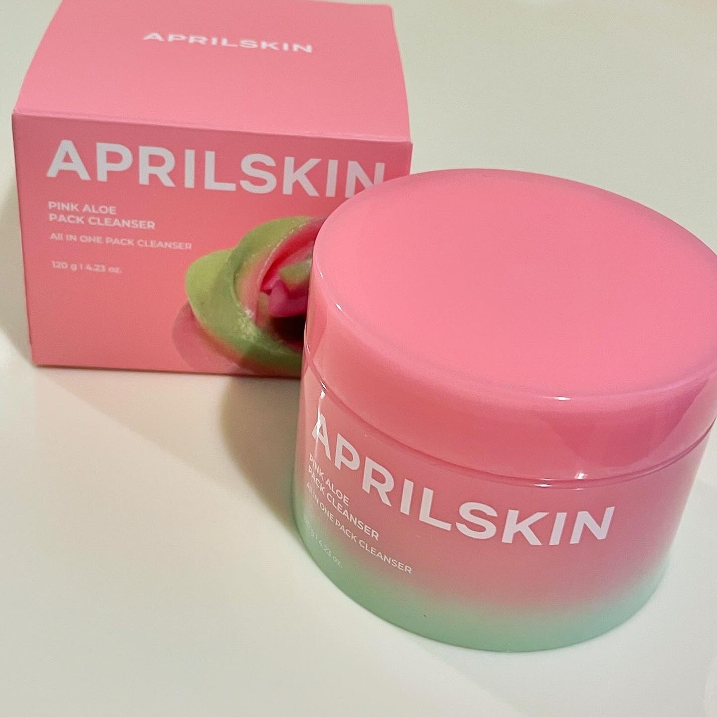 ピンクアロエメレンゲクレンザー/APRILSKIN/その他洗顔料を使ったクチコミ(4枚目)