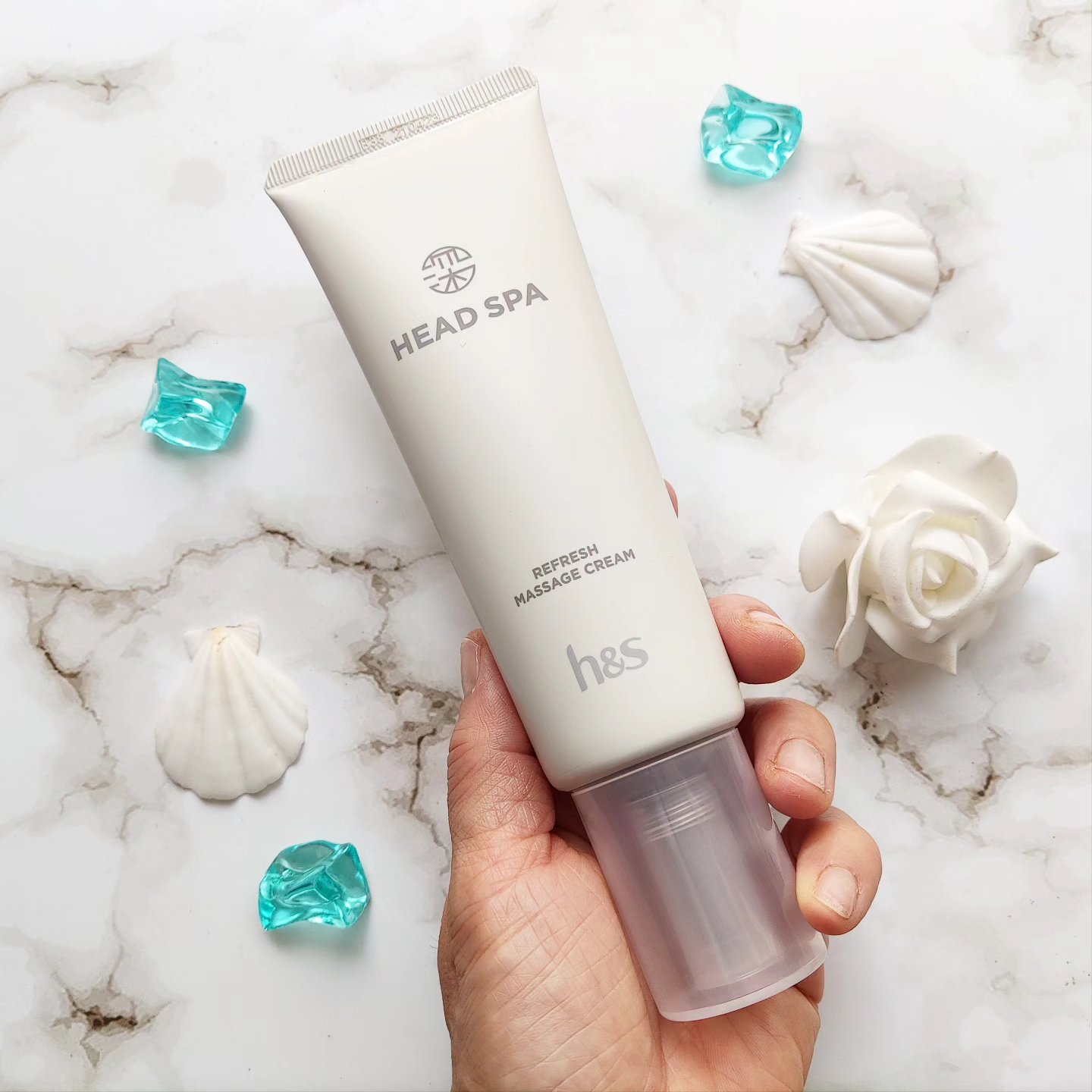 リフレッシュ マッサージクリーム/h&s/洗い流すヘアトリートメントを使ったクチコミ（2枚目）