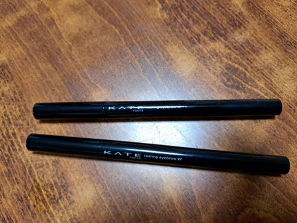 ラスティングデザインアイブロウW (スクエア)/KATE/アイブロウペンシルを使ったクチコミ(1枚目)
