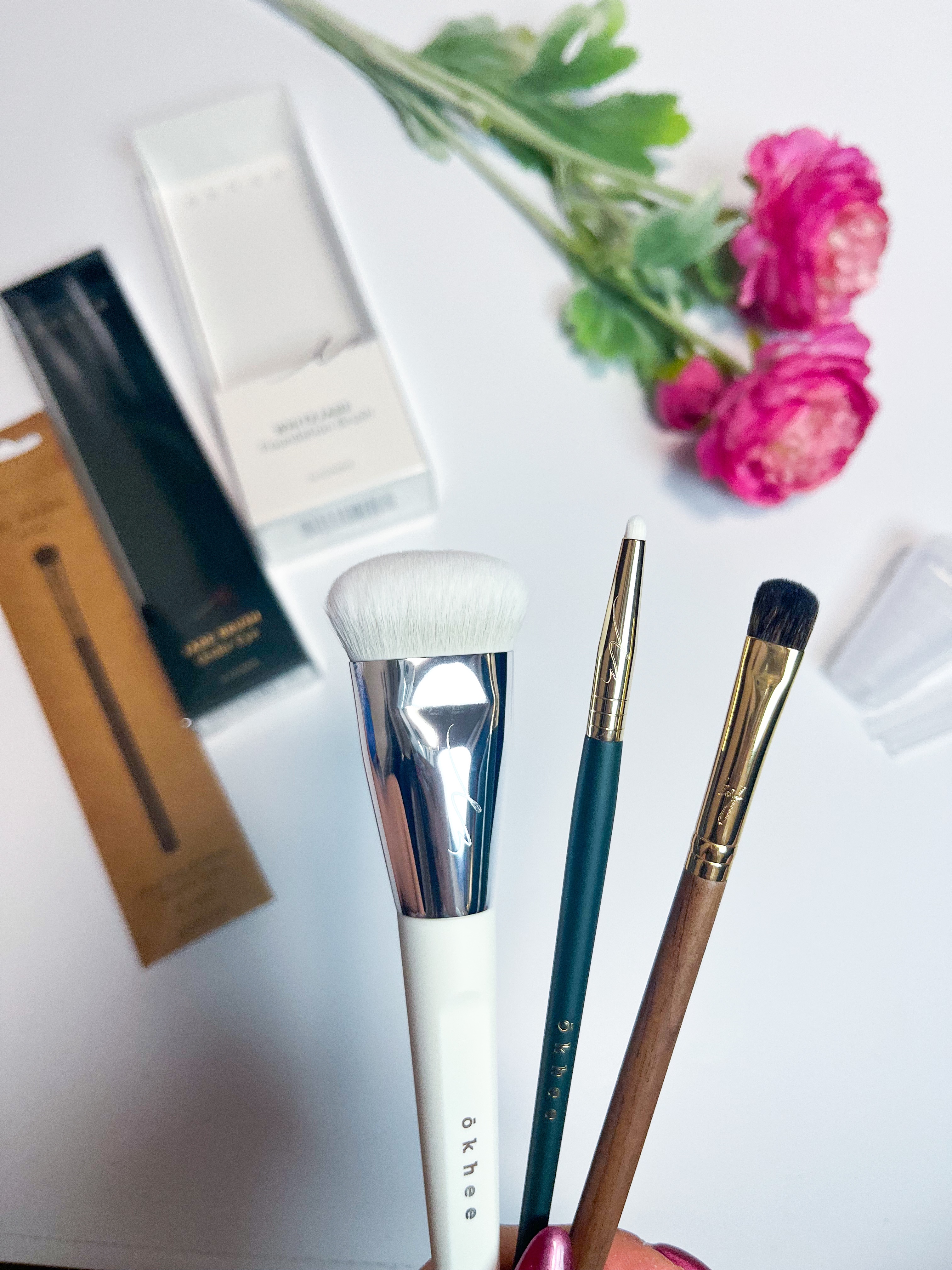 okhee 白玉ファンデーションブラシ/SOOA DOR/メイクブラシを使ったクチコミ（1枚目）