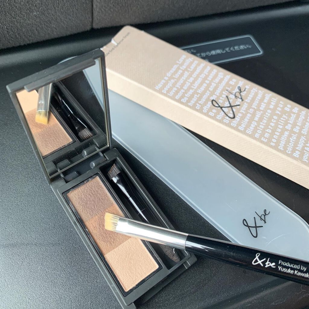 ダブルエンドアイブロウブラシ熊野筆/＆be/メイクブラシを使ったクチコミ（2枚目）