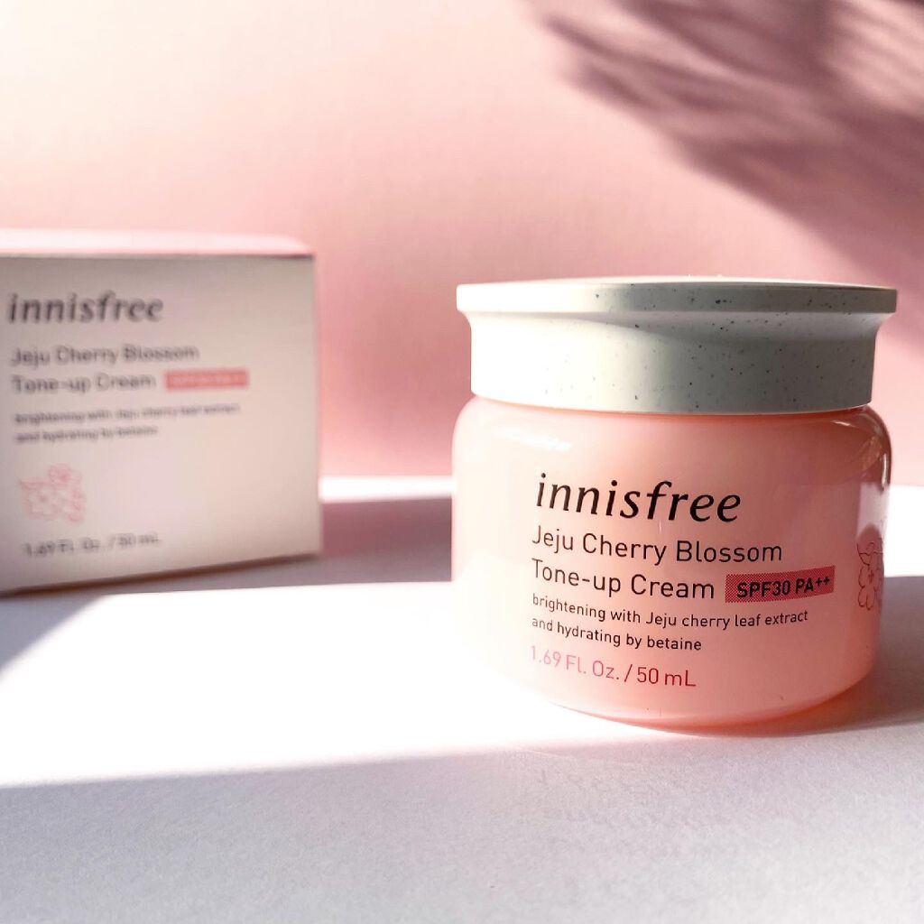 チェリーブロッサム トーンアップ クリーム UV/innisfree/フェイスクリームを使ったクチコミ（1枚目）