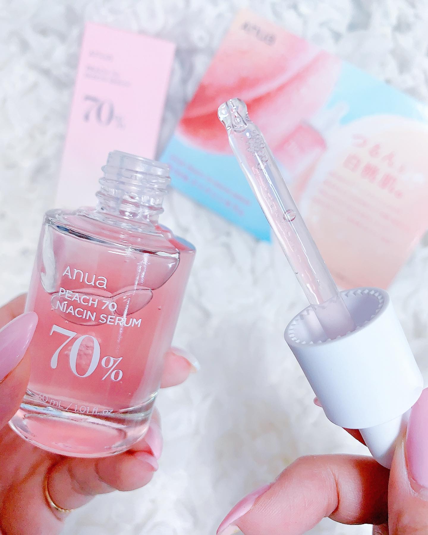 桃70%ナイアシンセラム/Anua/美容液を使ったクチコミ（3枚目）