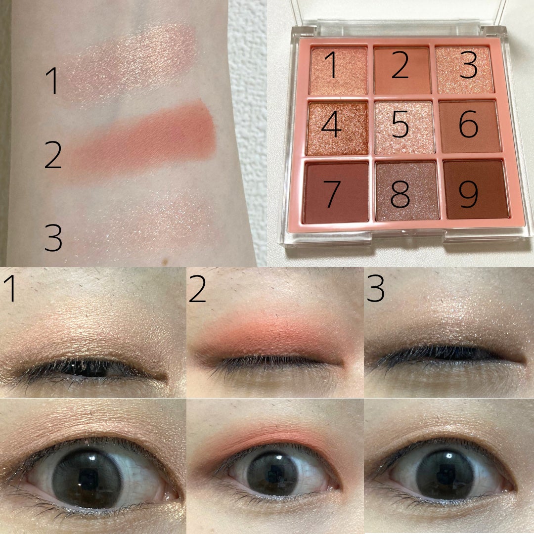 KEYBO FALL IN LOVE SHADOW PALETTE/keybo/アイシャドウパレットを使ったクチコミ(4枚目)
