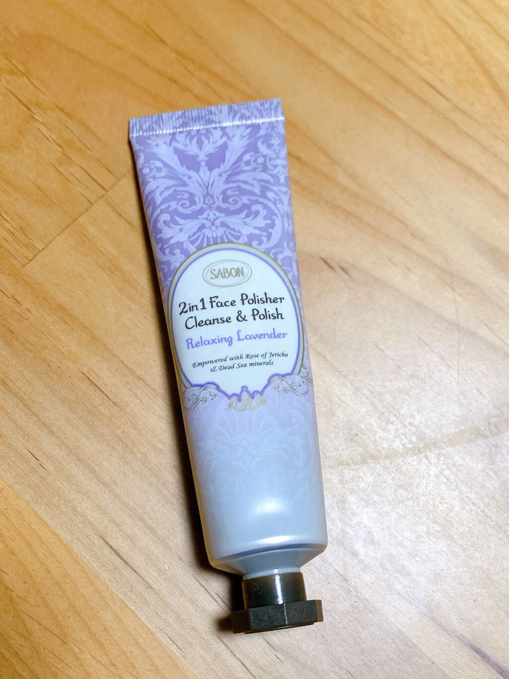 フェイスポリッシャー リラクシング(ラベンダー)/SABON/スクラブ・ゴマージュを使ったクチコミ（1枚目）