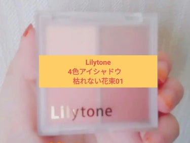 Lilytone 4色アイシャドウ/Lilytone/アイシャドウパレットを使ったクチコミ（1枚目）