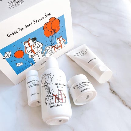 グリーンティーシード セラム N スペシャルセット/innisfree/スキンケアキットを使ったクチコミ(1枚目)