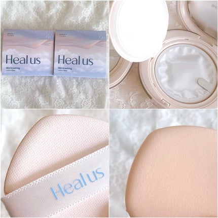 ブリージンググロークッション/Healus/クッションファンデーションを使ったクチコミ(2枚目)