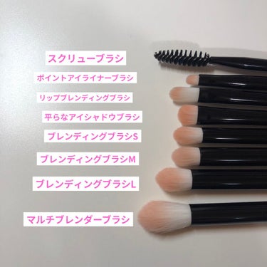 CORINGCO Takeout Brush Kit Make Up Brush Pink Collection/CORINGCO/メイクブラシを使ったクチコミ（5枚目）