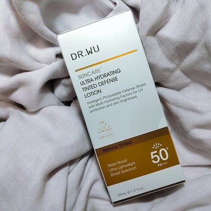 サンスクリーン+モイスト(色付き)<日焼け止め>/DR.WU/日焼け止めローションを使ったクチコミ(4枚目)