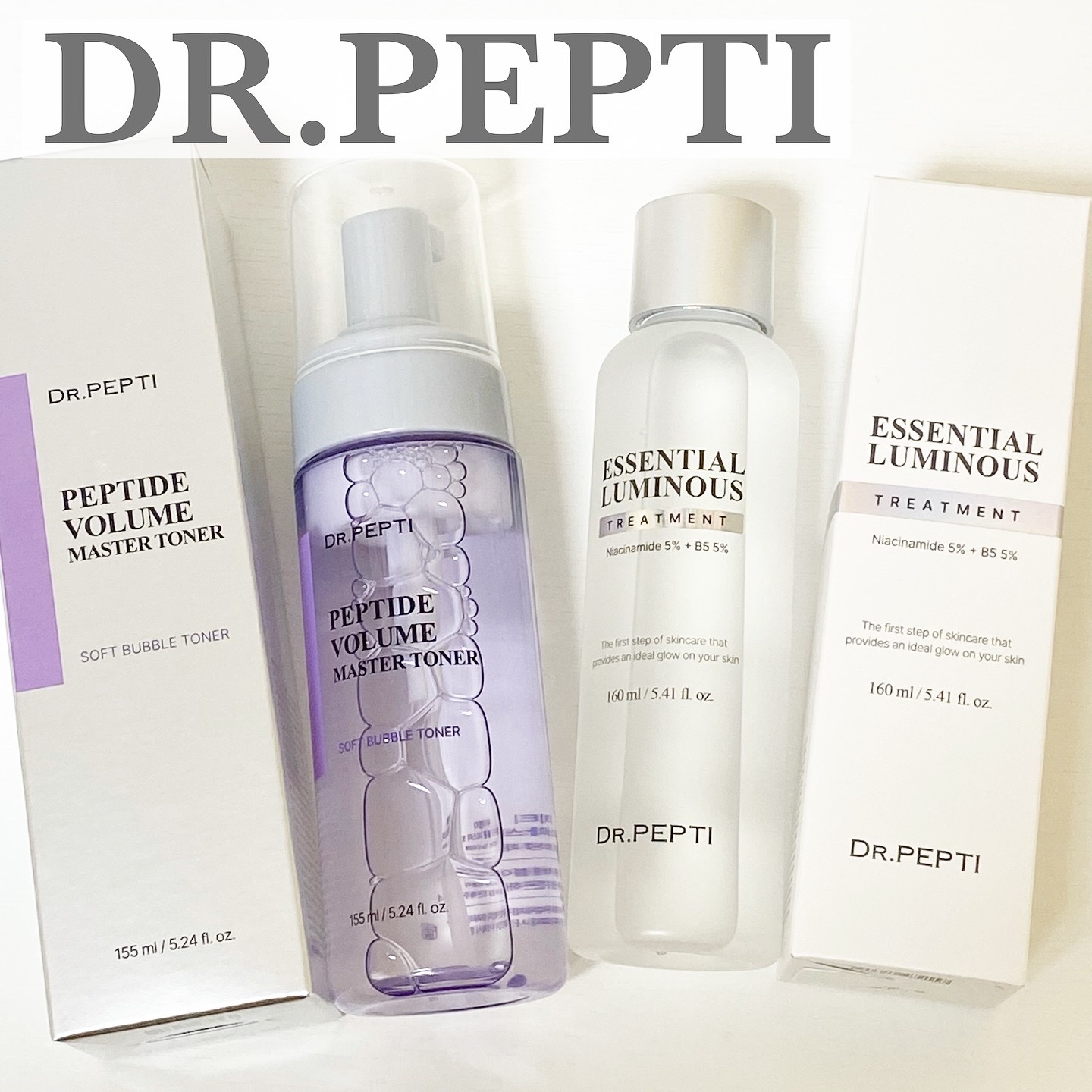 エッセンシャルルミナストリートメント/DR.PEPTI/化粧水を使ったクチコミ（1枚目）