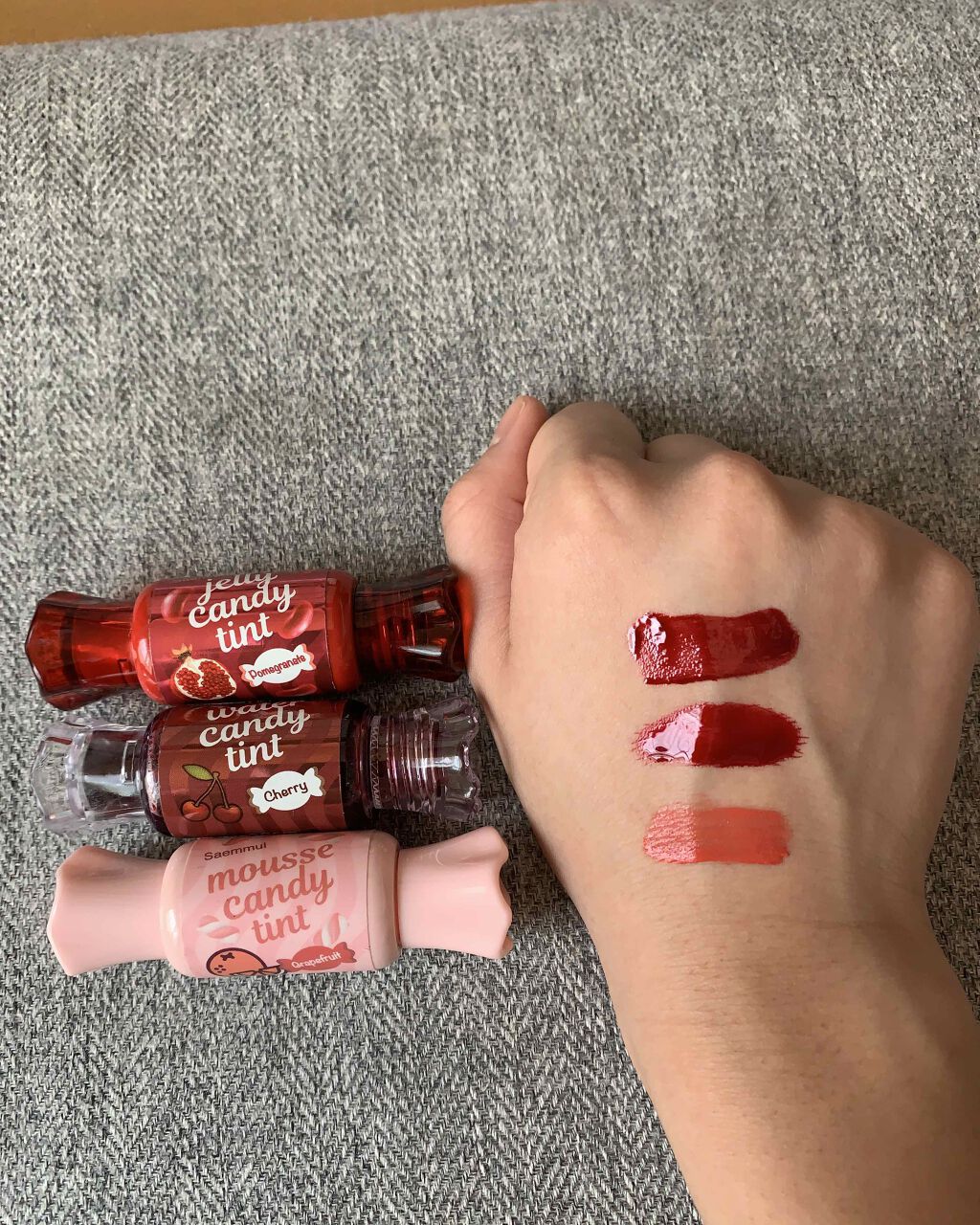 ムース キャンディー ティント/the SAEM/リップティントを使ったクチコミ（3枚目）