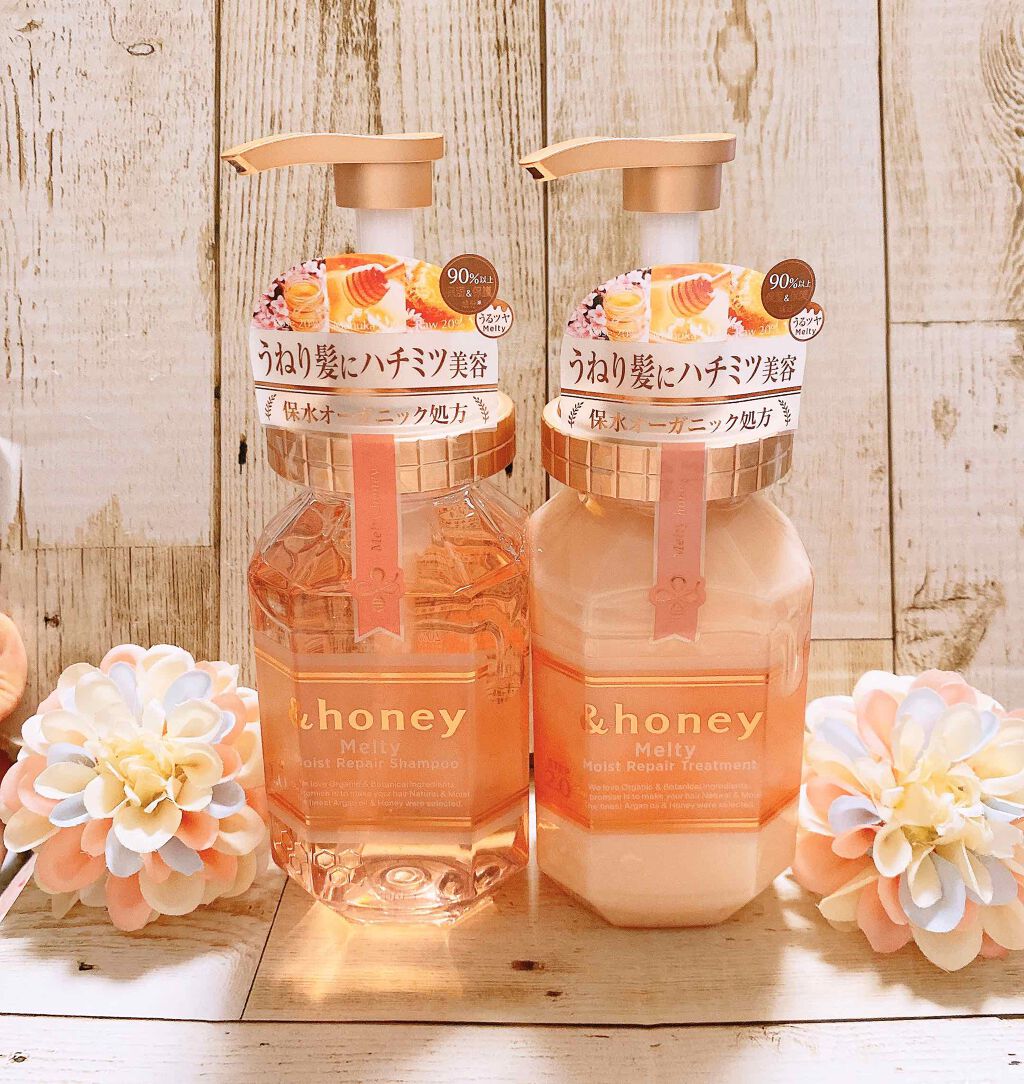 &honey Melty モイストリペア シャンプー1.0／モイストリペア ヘアトリートメント2.0/&honey/市販シャンプーを使ったクチコミ（2枚目）