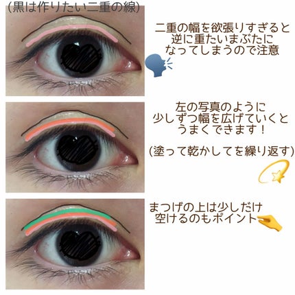 オリシキ アイリッドスキンフィルム		/D-UP/二重まぶた用アイテムを使ったクチコミ(2枚目)