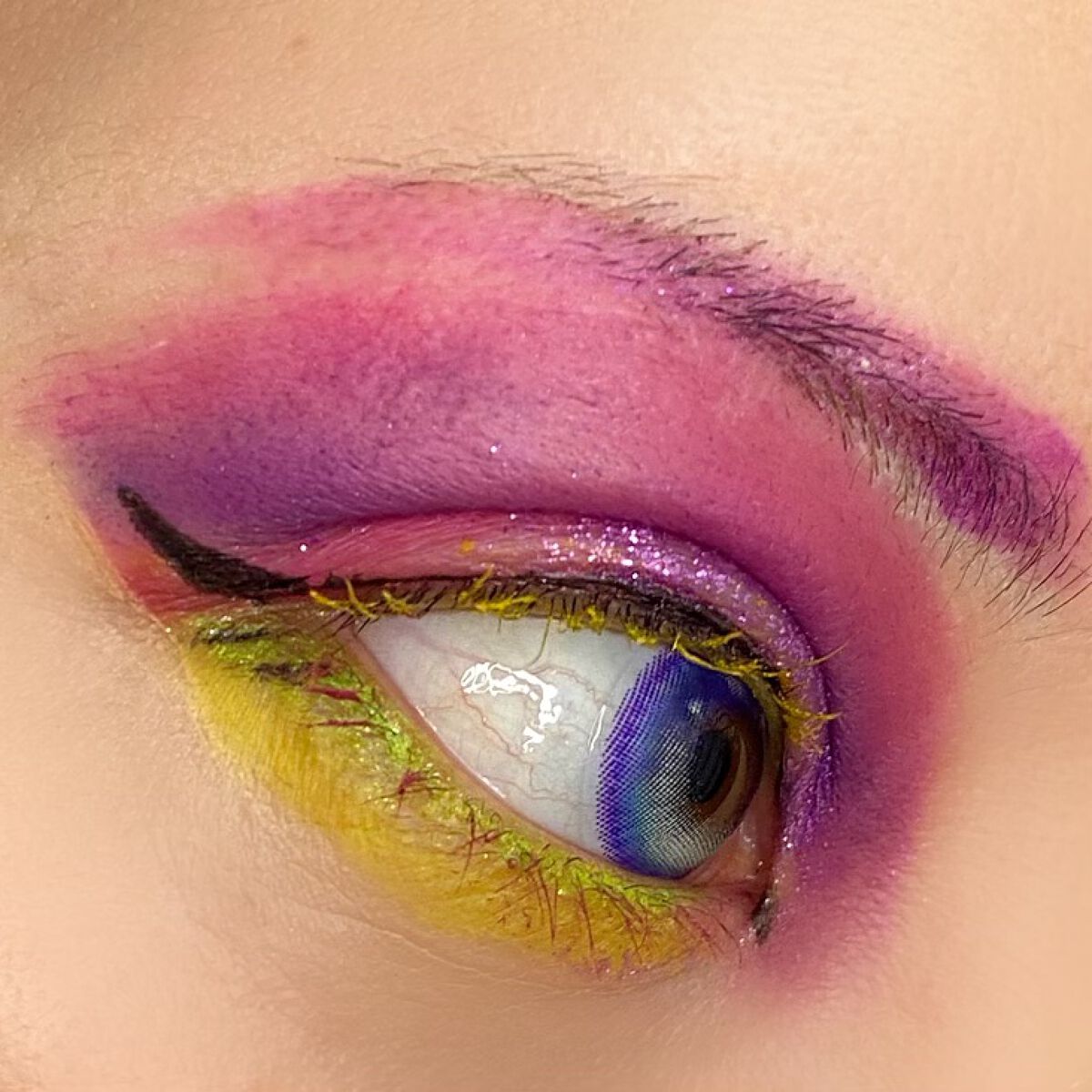 カラーマスカラ/HANDAIYAN/マスカラを使ったクチコミ（2枚目）