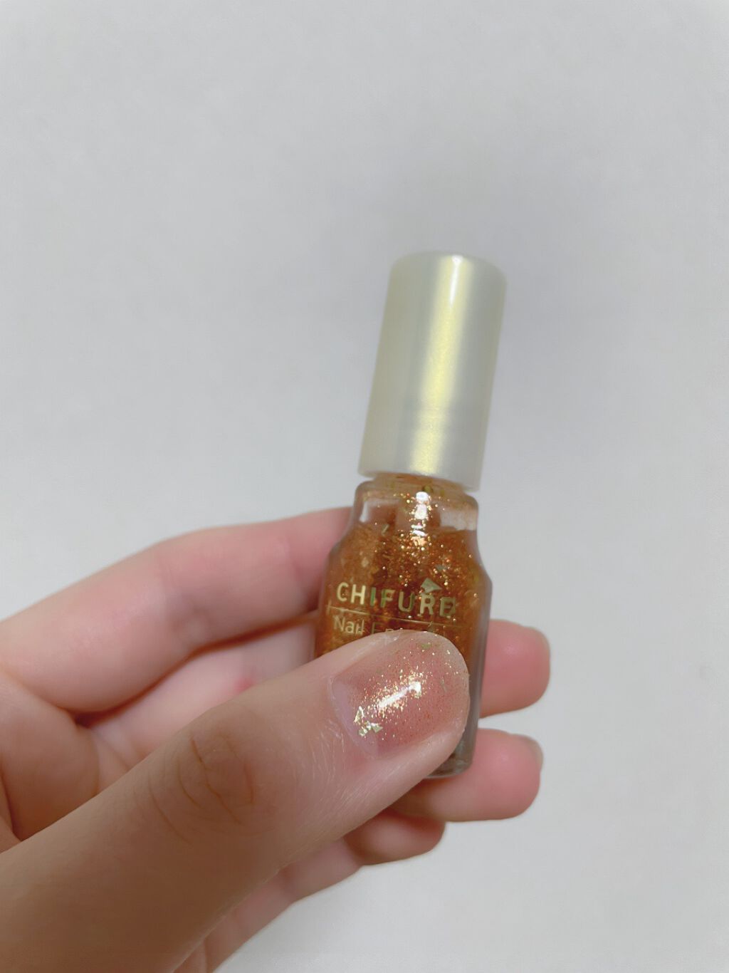 ネイル エナメル 017 カラフルラメ/ちふれ/マニキュアを使ったクチコミ（1枚目）