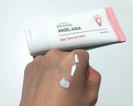 デイリートーンアップクリーム/BEYOND ANGEL AQUA/化粧下地を使ったクチコミ(2枚目)
