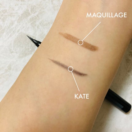 シェードブラックライナー/KATE/リキッドアイライナーを使ったクチコミ(3枚目)