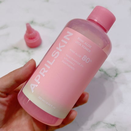 ピンクアロエビタトナー/APRILSKIN/化粧水を使ったクチコミ(2枚目)