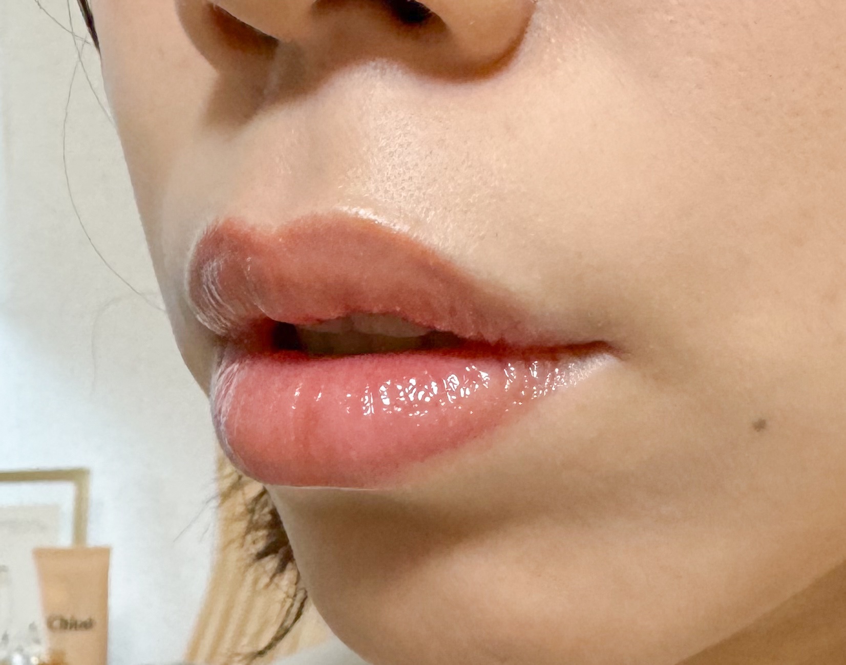 グラスティングカラーグロス/rom&nd/リップグロスを使ったクチコミ（2枚目）