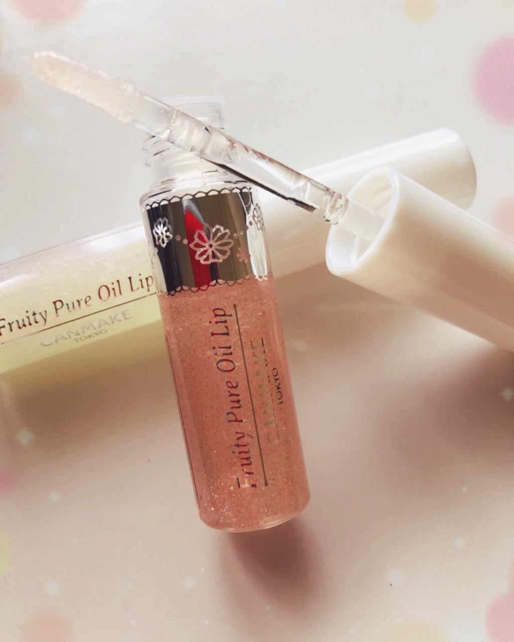 フルーティーピュアオイルリップ/キャンメイク/リップグロスを使ったクチコミ（2枚目）