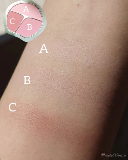 TIMAGE 3色チークパレット/TIMAGE/パウダーチークを使ったクチコミ(6枚目)