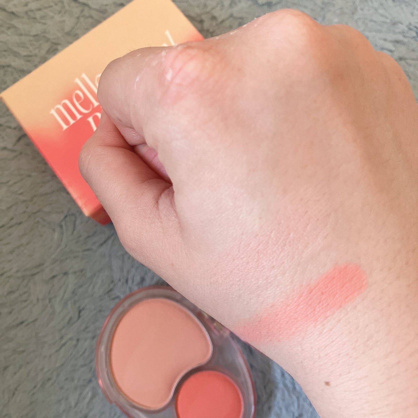 デュアルチークメロウ/fwee/ジェル・クリームチークを使ったクチコミ(2枚目)