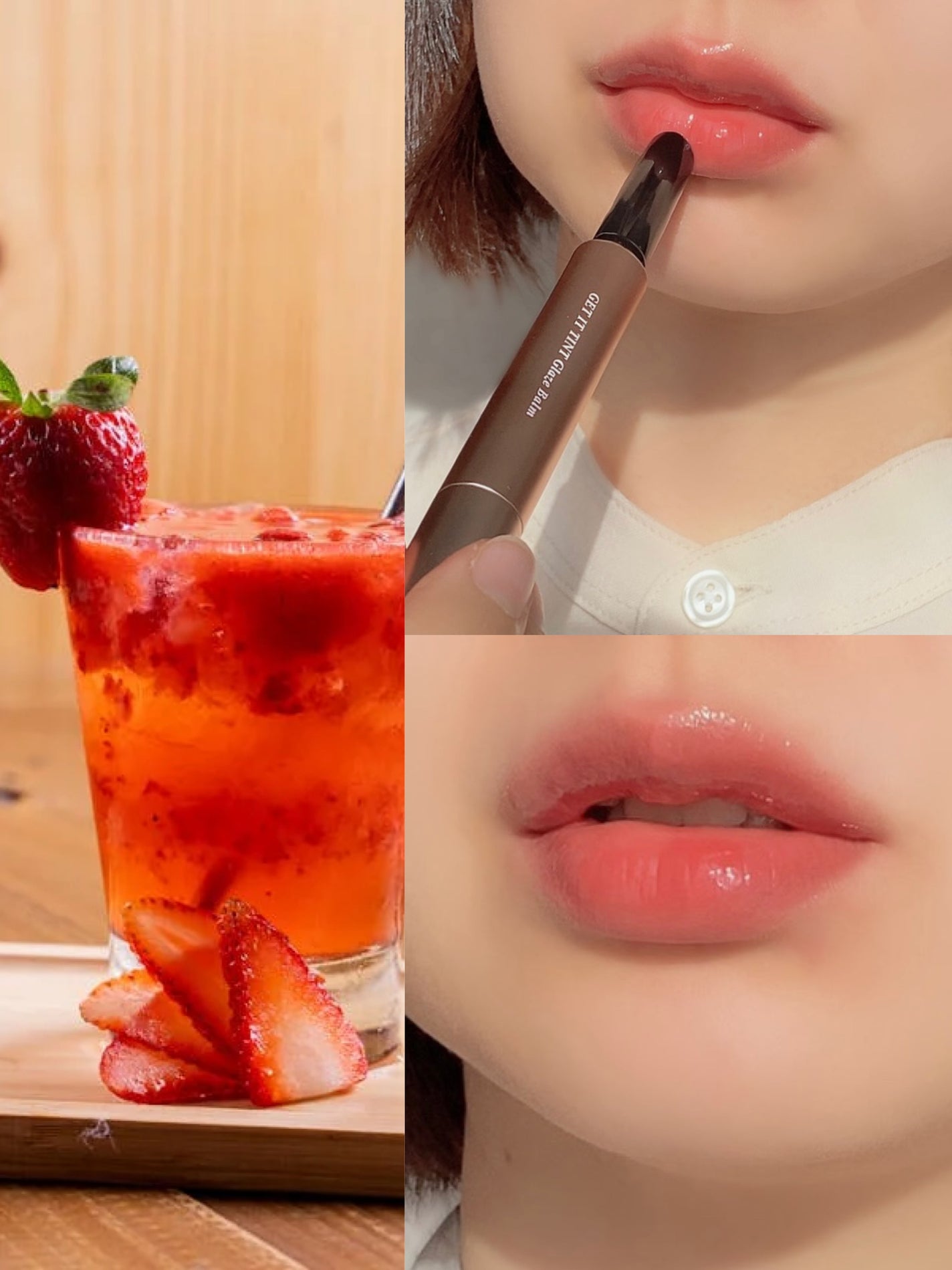 ゲットイットティントグレーズバーム/TONYMOLY/リップティントを使ったクチコミ(3枚目)