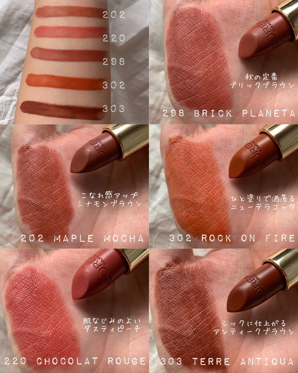 ロレアル パリの口紅 カラーリッシュモイストマットN他、1商品を使った